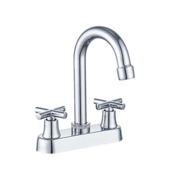 MBF-410111 Mezcladora para lavamanos con palanca con grifería mezclador para lavamanos de 4 pulgadas y 2 manijas