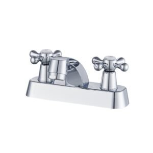 MLE-4701 Lavabo per lavabo corona a 4 posti cromato con griglia per lavabo da bagno a 4 posti e griglia moderna per bagno