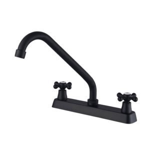 MPE-870231-B Llave para Fregadero Negra con Caño Giratorio 360