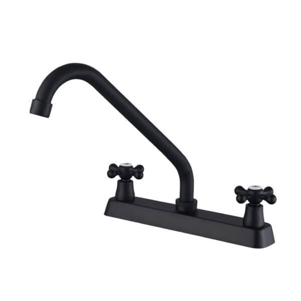 MPE-870231-B Llave para Fregadero Negra con Caño Giratorio 360