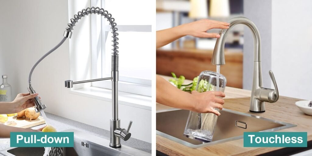 kitchen-faucet-pull-down-touchless-features
