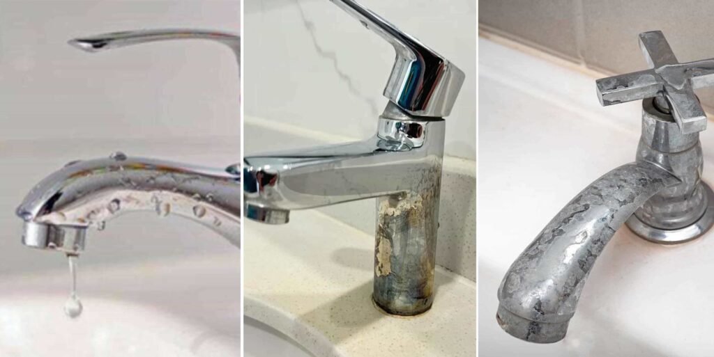 Common faucet problems leaks rust and limescale