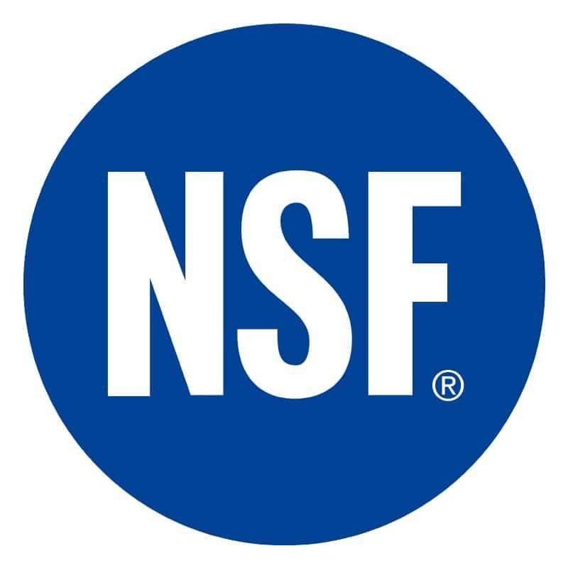 NSF:ANSI 372 certified lead-free faucet badge