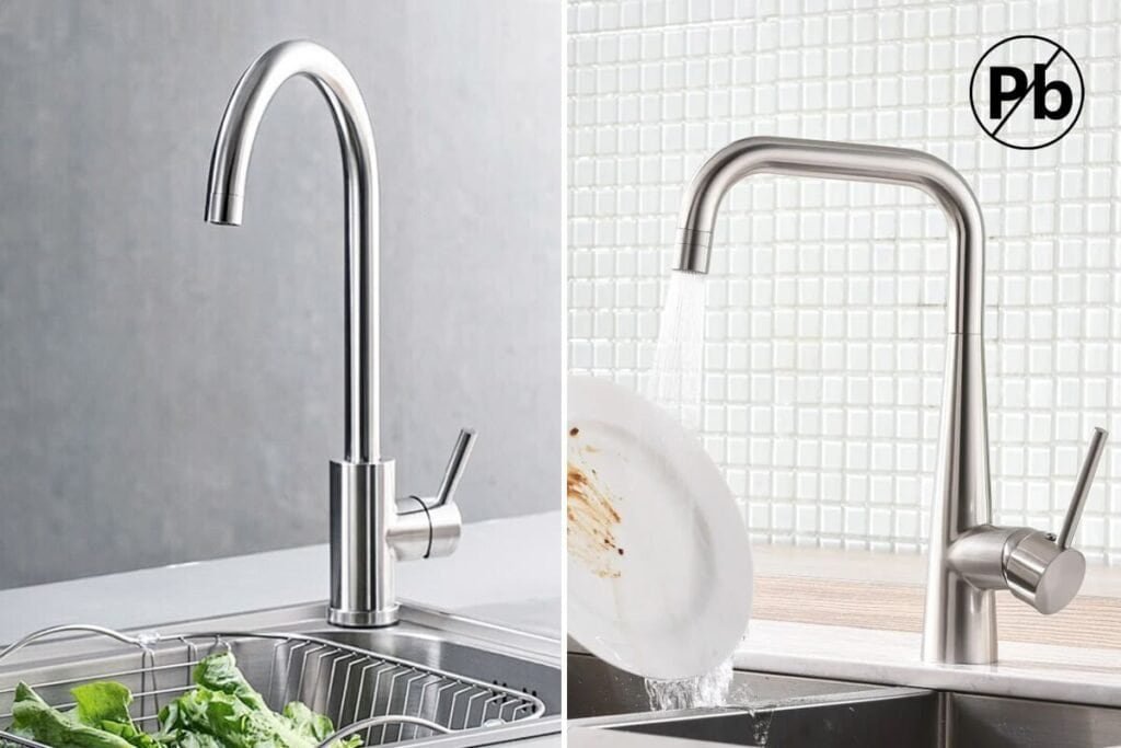 lead-free faucet compared with standard faucet