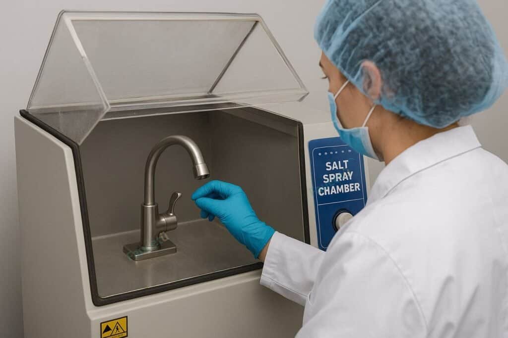 Faucet corrosion resistance test under NOM-012 standard