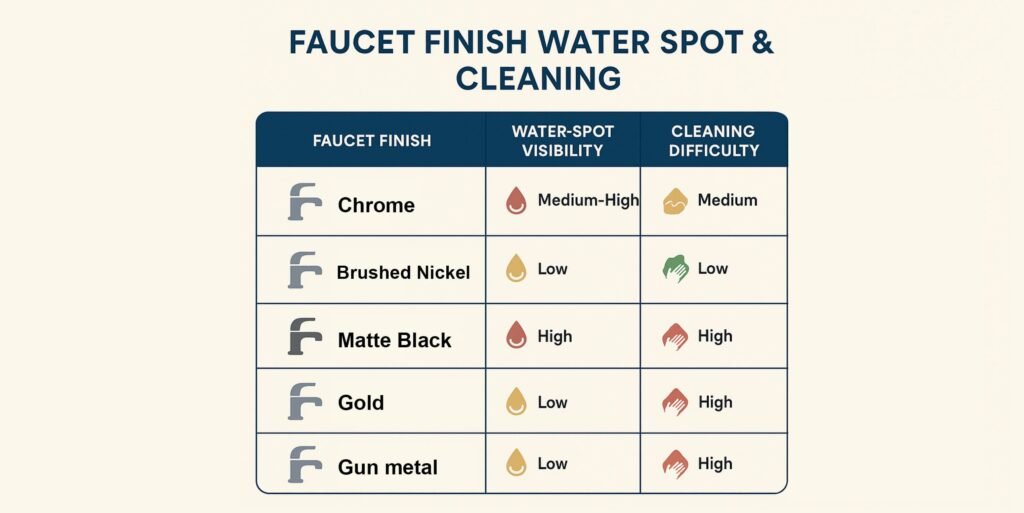 Bathroom faucet finishes durability comparison