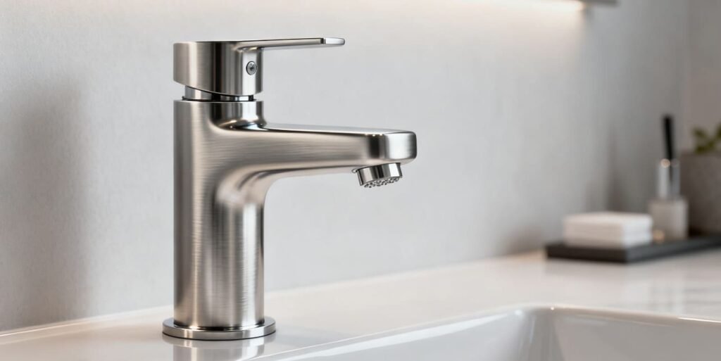 Brushed nickel faucet