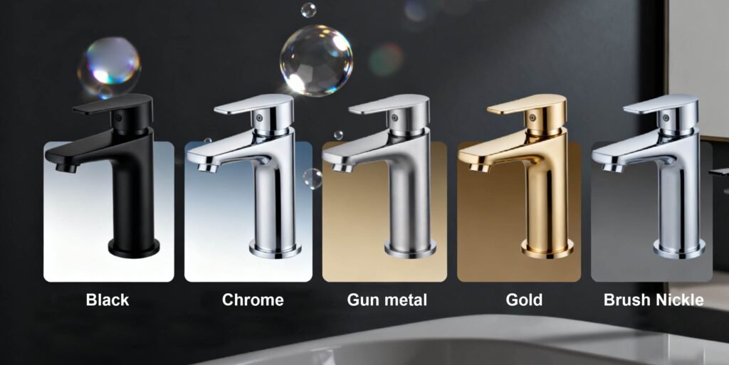 Modern bathroom faucet finishes 2026