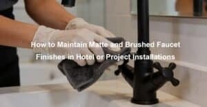 How to Maintain Matte and Brushed Faucet Finishes in Hotel or Project Installations
