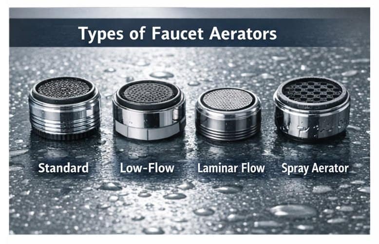 types of faucet aerators