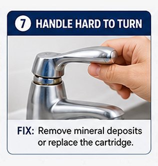 7. Faucet Handle Is Hard to Turn