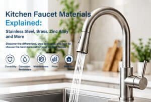 Kitchen Faucet Materials Explained Stainless Steel Brass Zinc Alloy and More