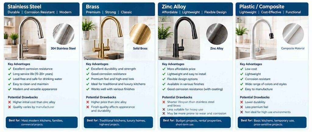 Kitchen Faucet Materials